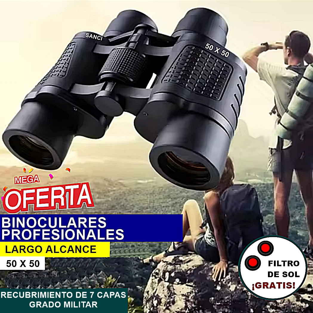 BINOCULAR PROFESIONAL® (VERSIÓN MEJORADA) 50X50 Mayor alcance y claridad
