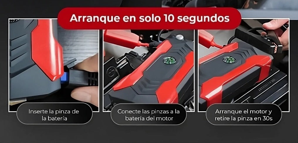 ARRANCADOR 4 EN 1 DE BATERÍA