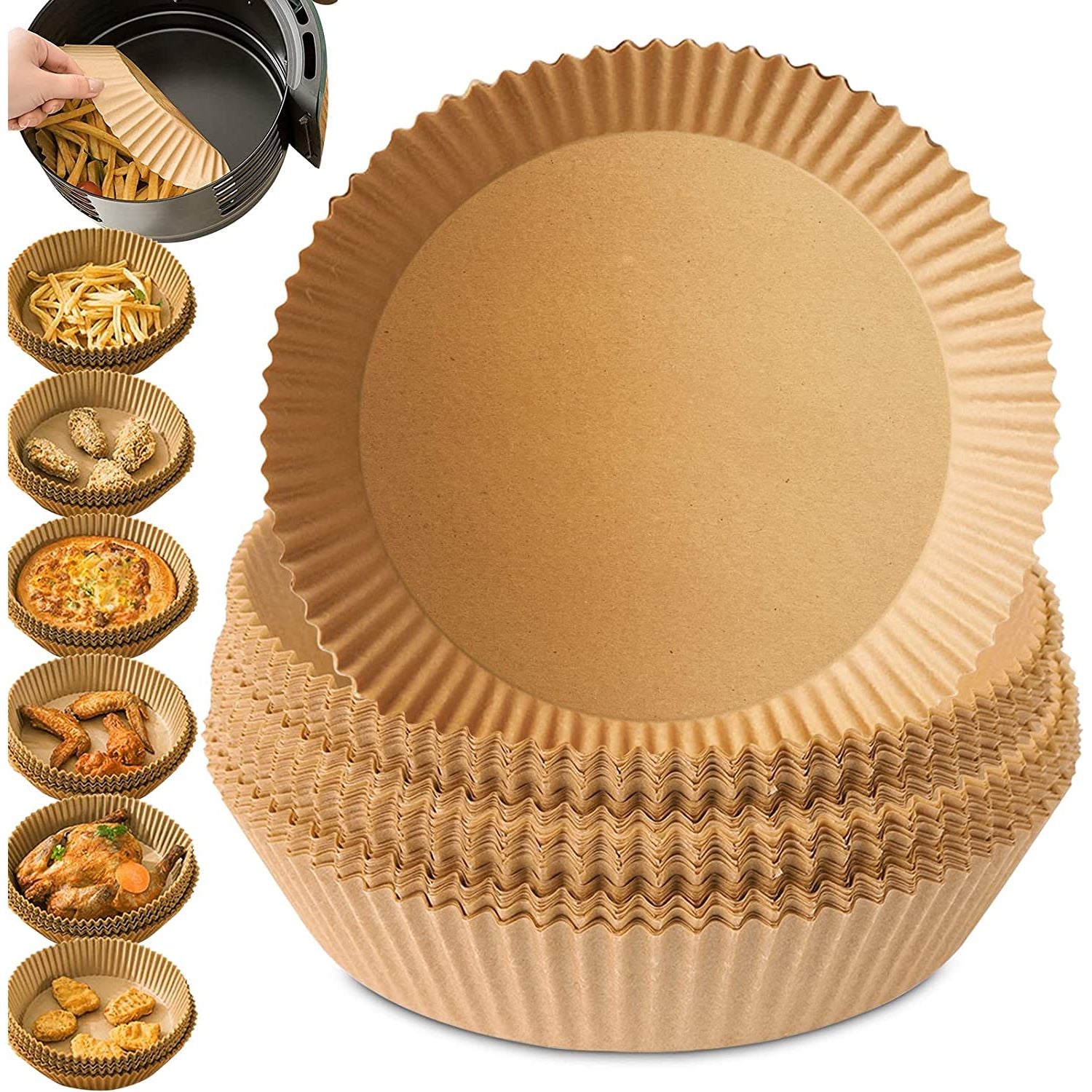 Este es el papel ideal para la freidora de aire: Olvídate del dolor de cabeza de manchar al cocinar 2 Moncloa Papel protector para freidoras de aire: ¡mantén tu freidora limpia y segura!